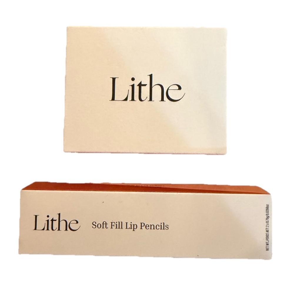 Lithe Beauty Soft Fill Lip Pencil & Astral Eyeshadow Palette Shimmer & Matte NIB